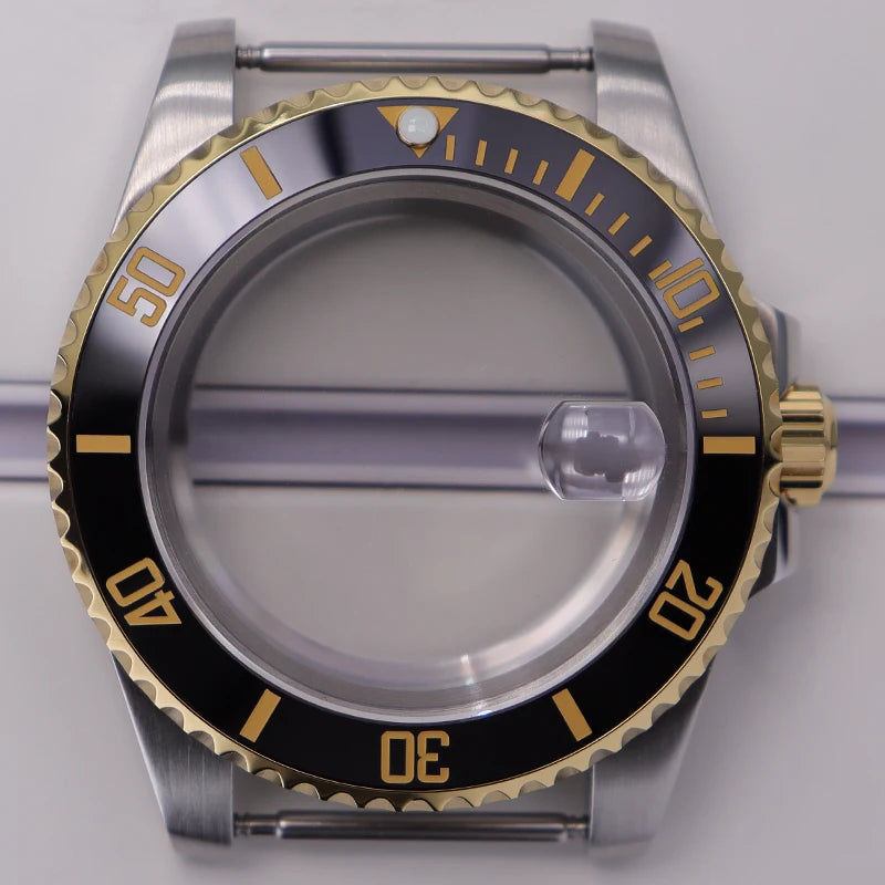 40mm Steel Watch Case For Nh35 Nh34 Nh36 Eta2824 Miyota8215 28.5mm Dial Deepsea