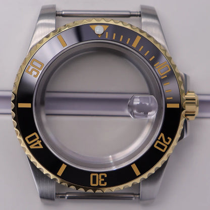 40mm Steel Watch Case For Nh35 Nh34 Nh36 Eta2824 Miyota8215 28.5mm Dial Deepsea