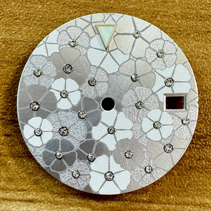 28.5mm No Logo Dial Filigree Border Dial Luminous Watch Dial for NH35/NH36/4R/7S