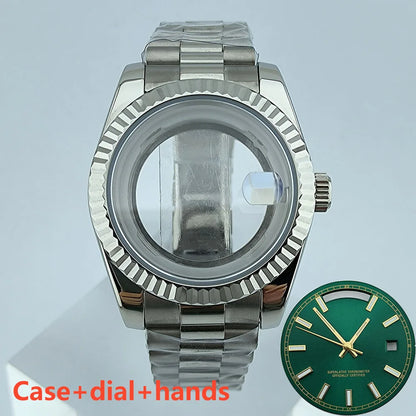 39mm Stainless Steel Watch Case Sapphire Glass suitable for Miyota 8285 Movement