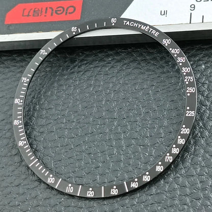 38.5mm flat aluminum bezel for men's diving watch, durable replacement accessory without luminous features.