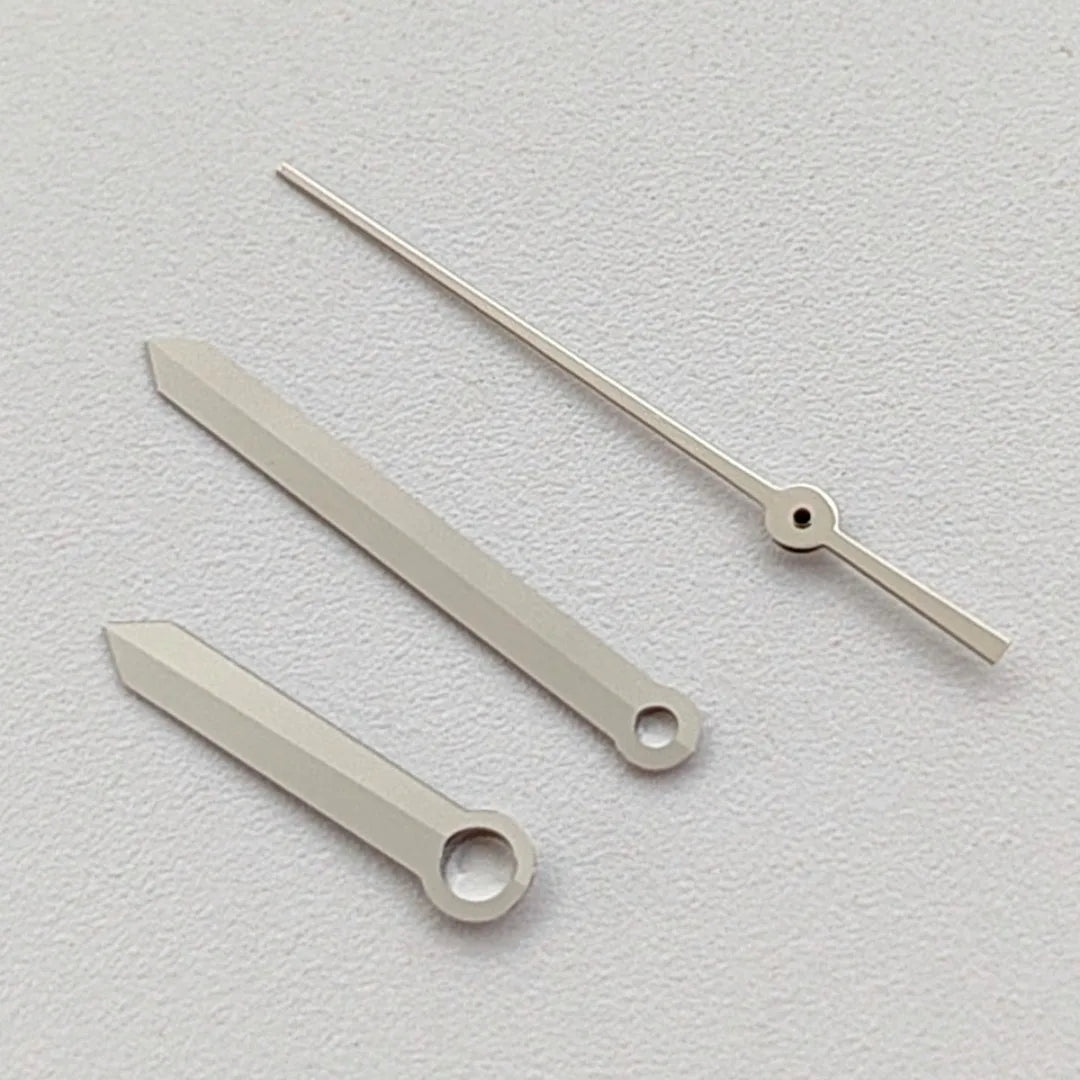 Silver Polished No Luminous Needle Modified Watch Hands for NH35/NH36/4R/7S