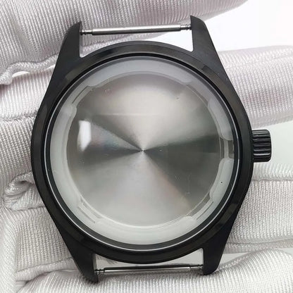 40mm Silver Rose Gold Black Color Watch Case for NH35 NH36 4R fit 33.5mm Dial