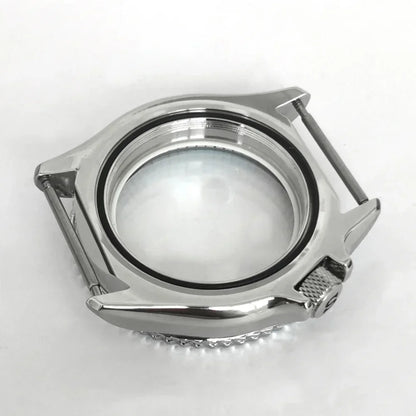 41.5mm White Chapter Ring+Bezel Stainless Steel Case Set for SKX007 NH35/NH36/4R