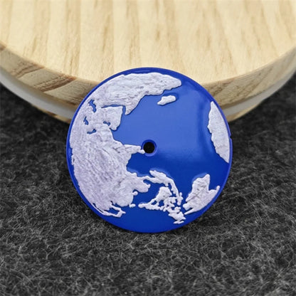 Modified 28.5mm Flame Planet Earth Surface Watch Dial for NH35/NH34 Movement
