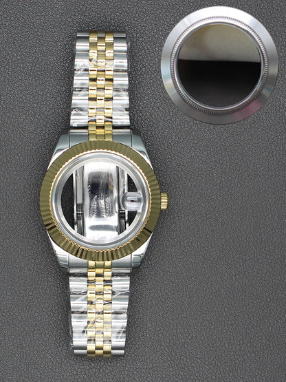 36/40mm Watch Case Sapphire Glass For nh35 nh36 Miyota 8215 28.5mm Dial Datejust