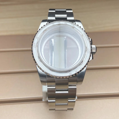 40mm Watch Case 20mm Strap Sapphire For NH35 NH36 NH34/38 8215 2824 PT5000