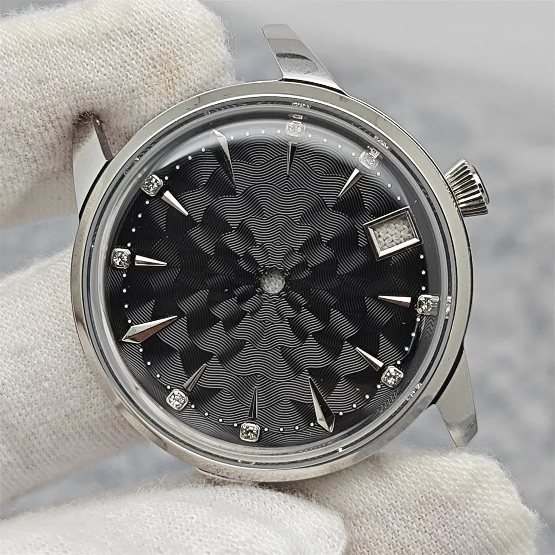 33mm Bubble Crystal Women's Cocktail Steel Watch Case for NH35/NH36/4R35A/4R36A