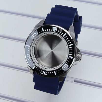 Diving Case 43mm Watch Case Sapphire Glass For Mod Samurai NH35 NH36 NH38 NH34
