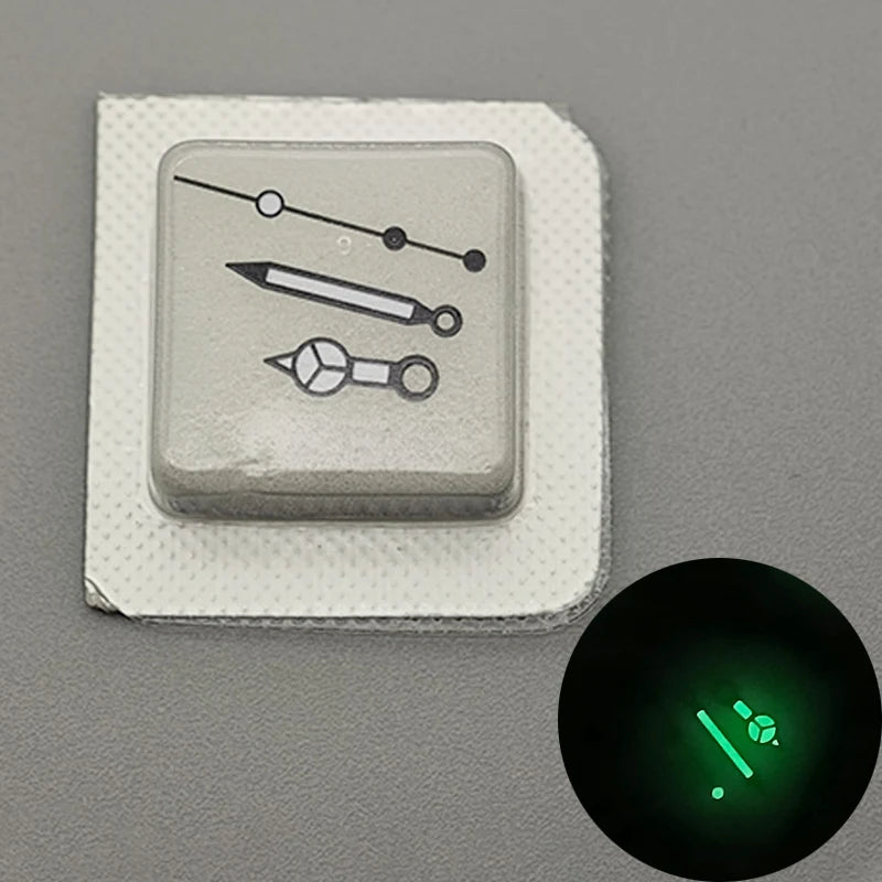 Watch Hands Green Luminous Fits For SRPD SKX007 SKX009 NH35 NH36 4R35 4R36 7S26