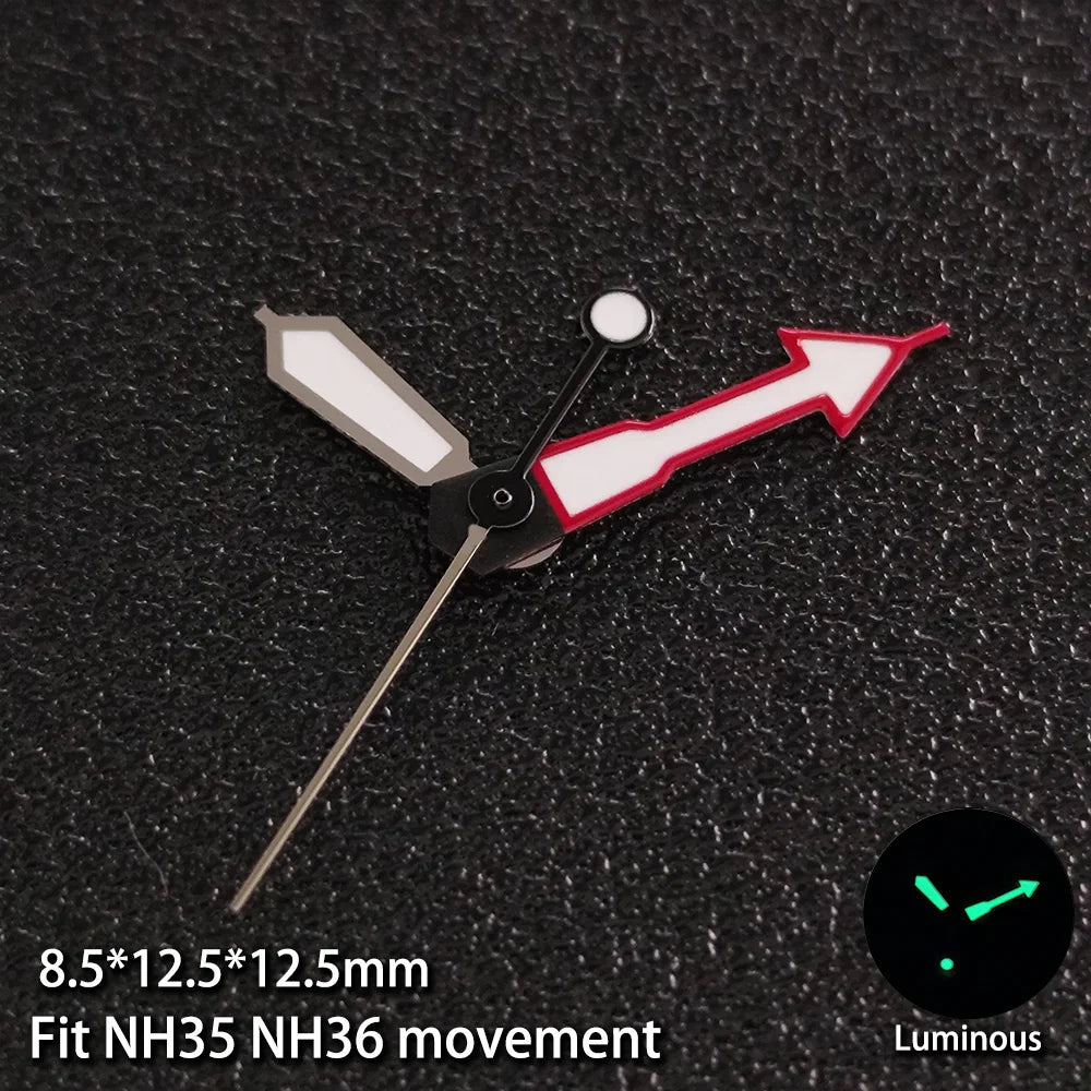 Modified Multicolor Watch Hands For NH35 NH36 Movement with Luminous