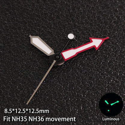 Modified Multicolor Watch Hands For NH35 NH36 Movement with Luminous
