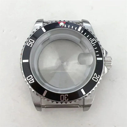 40MM Stainless Watch Case Aluminum Bezel Sapphire for 8215/8200/8205/2813/3804