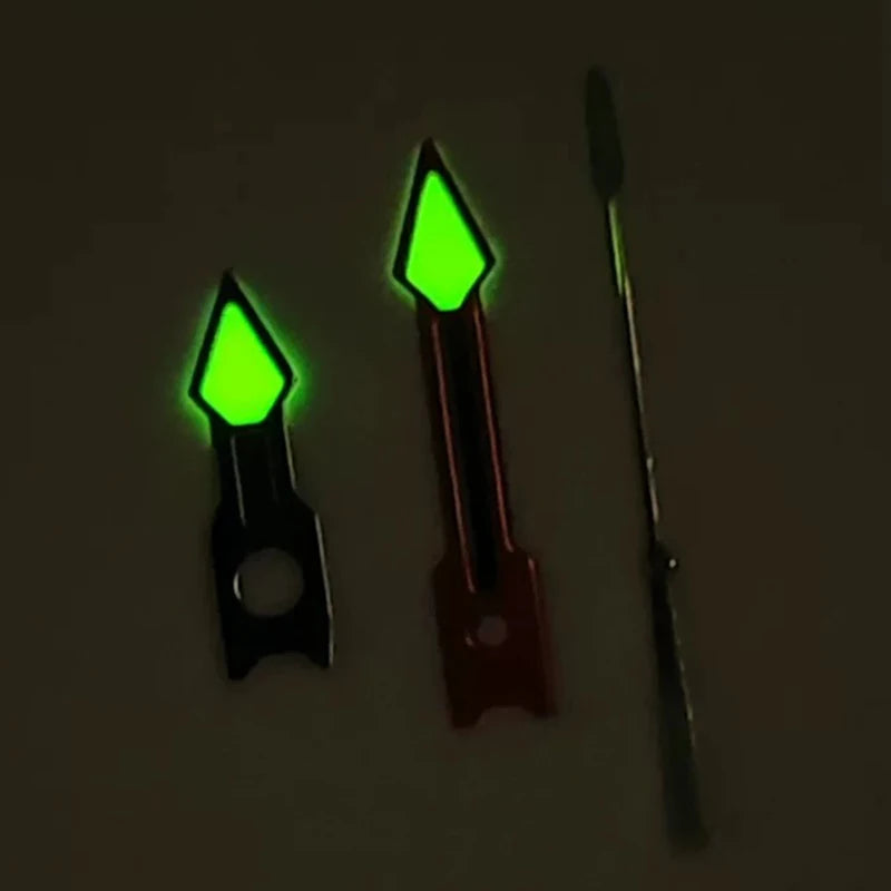 Modified Green Luminous Red-Yellow Watch Hands for NH35/NH36/4R/7S Movement