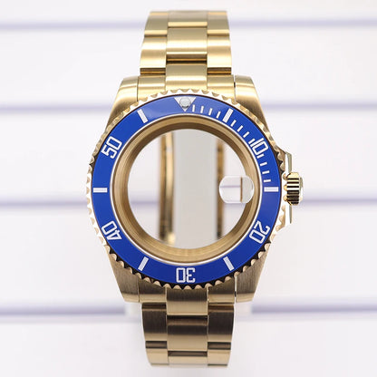 40mm Diving Watch Case Set Sapphire For NH35 NH36 NH34/38 SUB Miyota8215 Eta2824
