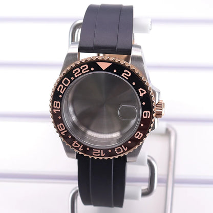 40mm Cases For NH35 NH34 NH36 NH38 NH70 Miyota8215 Eta2824 Unidirectional Bezel