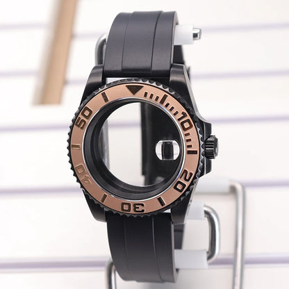 40mm SUB Diving Watch Case Strap For NH35 NH36 NH34 8215 Eta 2824 28.5mm Dial