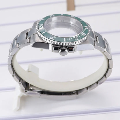 40mm Watch Case Ceramic Bezel Sapphire For Sub Nh35 Nh36 Nh38 Eta2824 Miyota8215