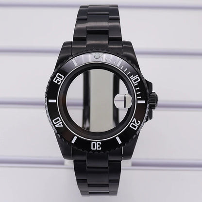 40mm Watch Case PVD Strap Sapphire For NH35 NH36 NH34 ETA 2824 8215 GMT SUB