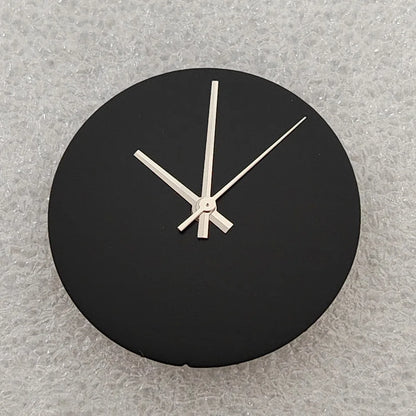 Solid Color No Date Vertical Striped Texture Watch dial with Hands for NH35/36