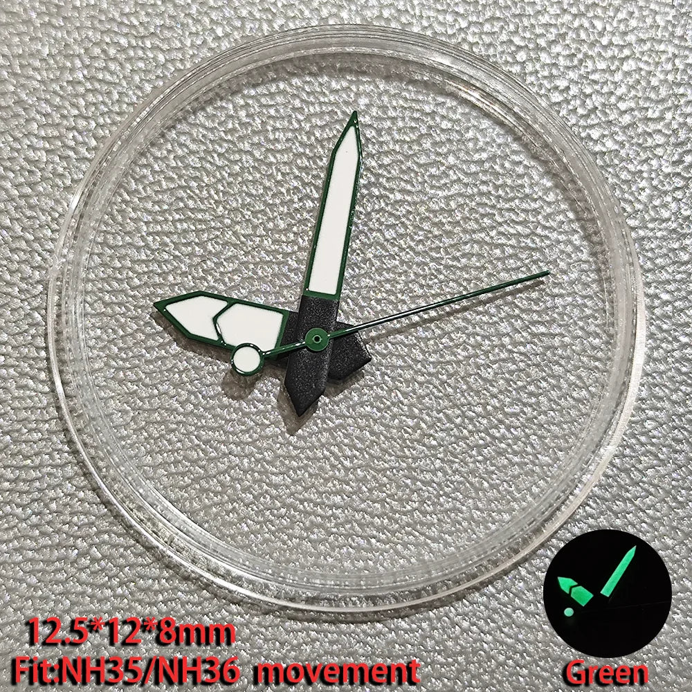 Watch Hands Pointer Luminous C3 Green Suitable for NH35/NH36 ETA 2836 2824