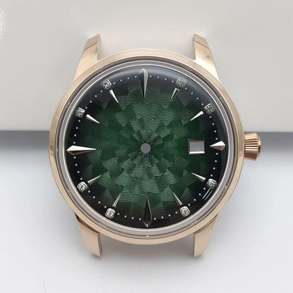 40mm Watch Case 35mm Dial Set Diamond Scale 20mm Strap Cocktail Watch for NH35
