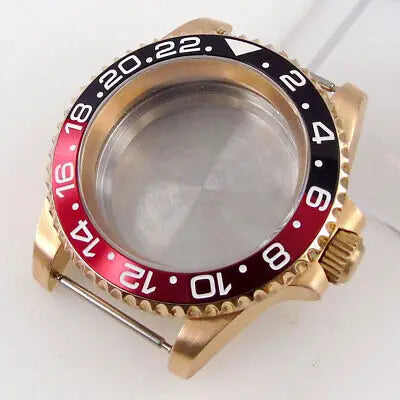 40mm CUSN8 solid Bronze sapphire glass Watch Case fit Japan NH35 NH36 ETA 2824