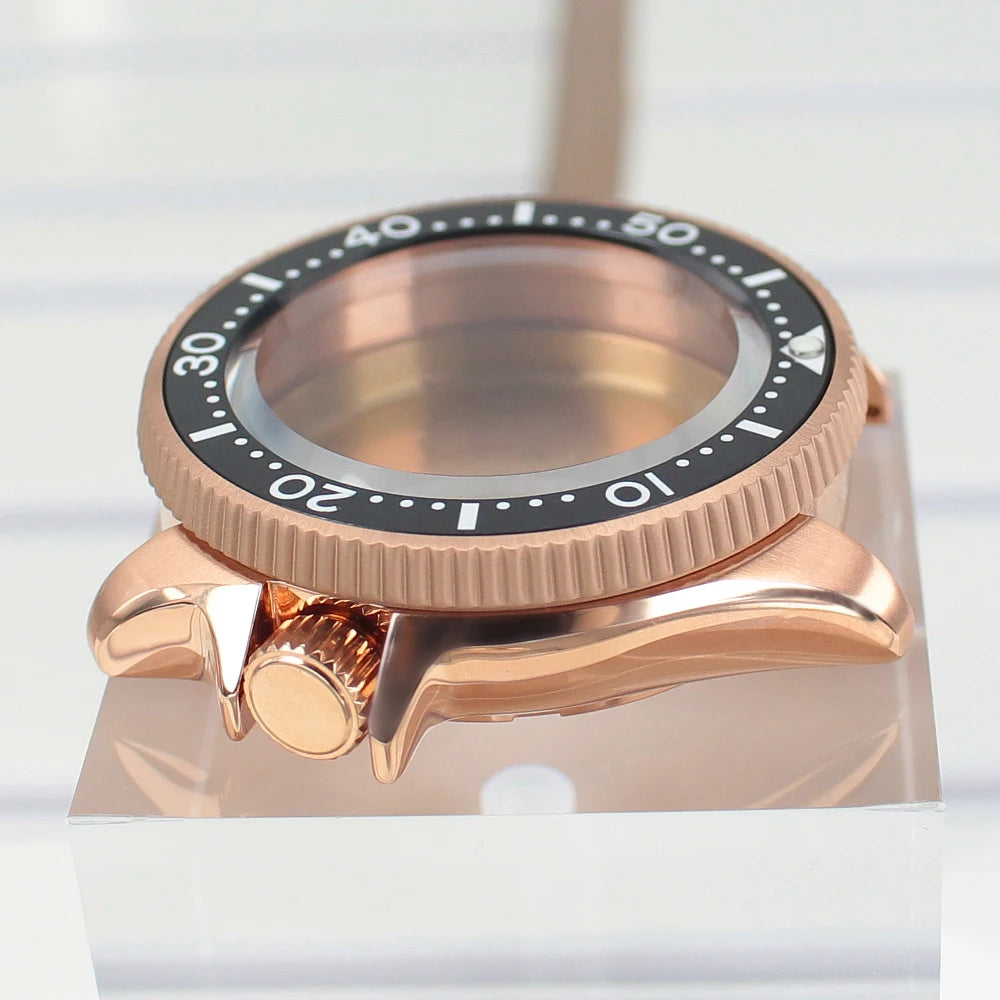 38mm Watch Case with Ceramic Bezel Sapphire Glass For NH35 NH36 Movement Mod Skx