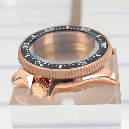 38mm Watch Case with Ceramic Bezel Sapphire Glass For NH35 NH36 Movement Mod Skx