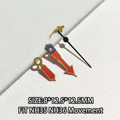 Watch Hands Luminous Suitable For NH35 NH36 Movement Personalized Second Hand