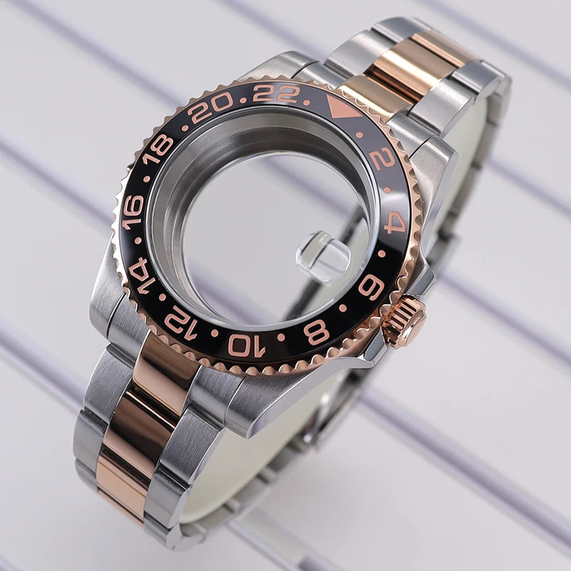 40mm Cases For NH35 NH34 NH36 NH38 NH70 Miyota8215 Eta2824 Unidirectional Bezel