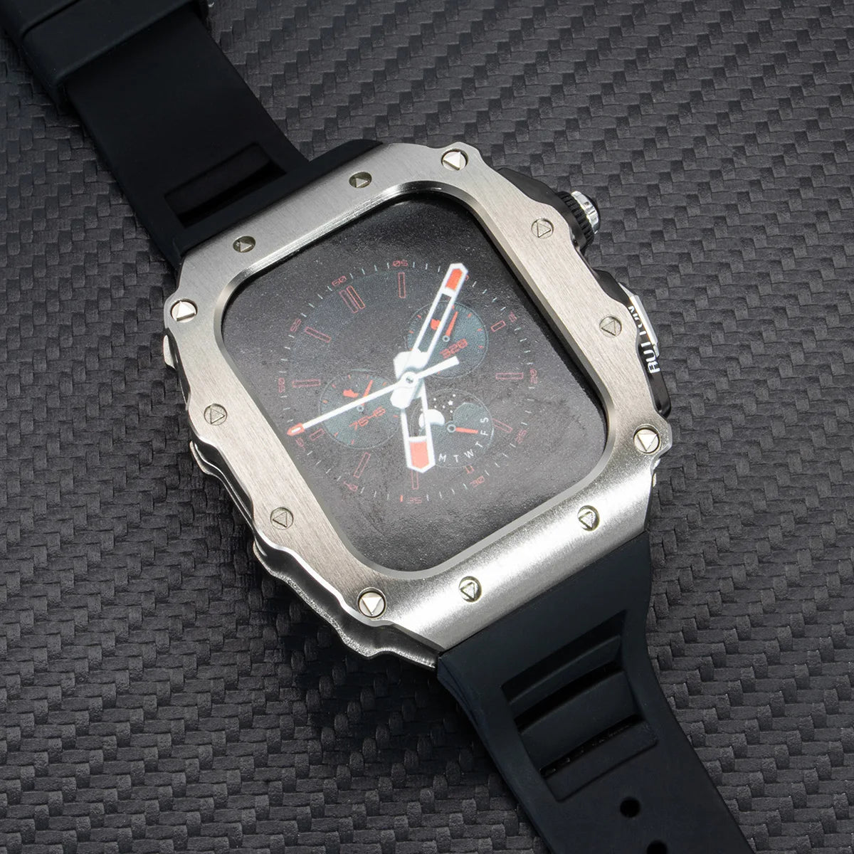 Luxury Kit for Apple Watch 10 46MM Stainless Steel Case IWatch Series 9 8 7 6 5
