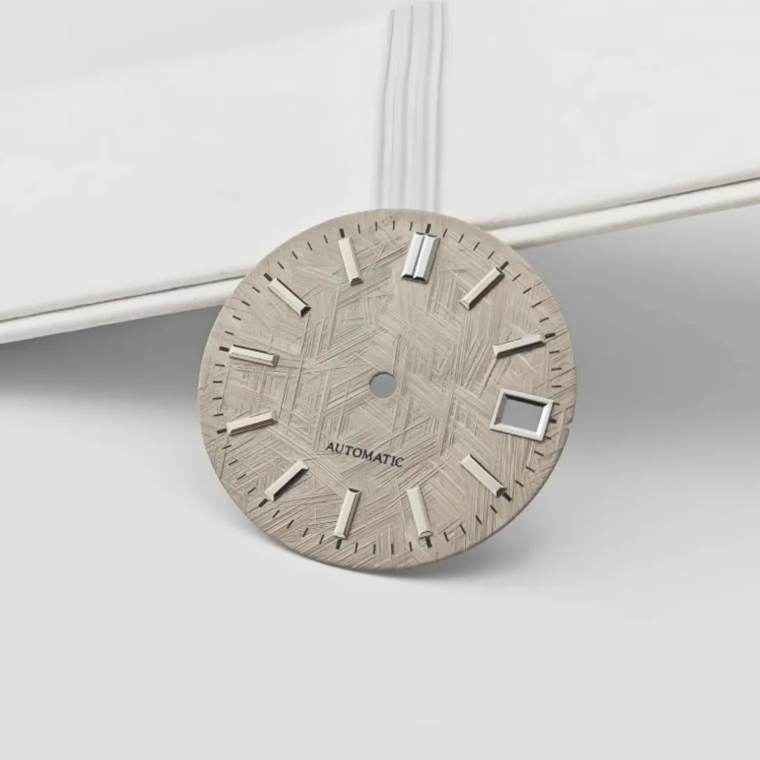 28.5mm Watch Dial  Texture Watch Faces No Luminous Modified for NH35 Movement