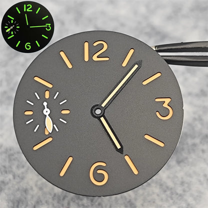 34.5mm Watch Dial with Watch Hands(Green Luminous) for ETA6497/ ST3600 Movement