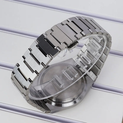40mm Fluted Bezel Watch Case Sapphire For PRX Super Player Mod NH35 NH36 NH34/38