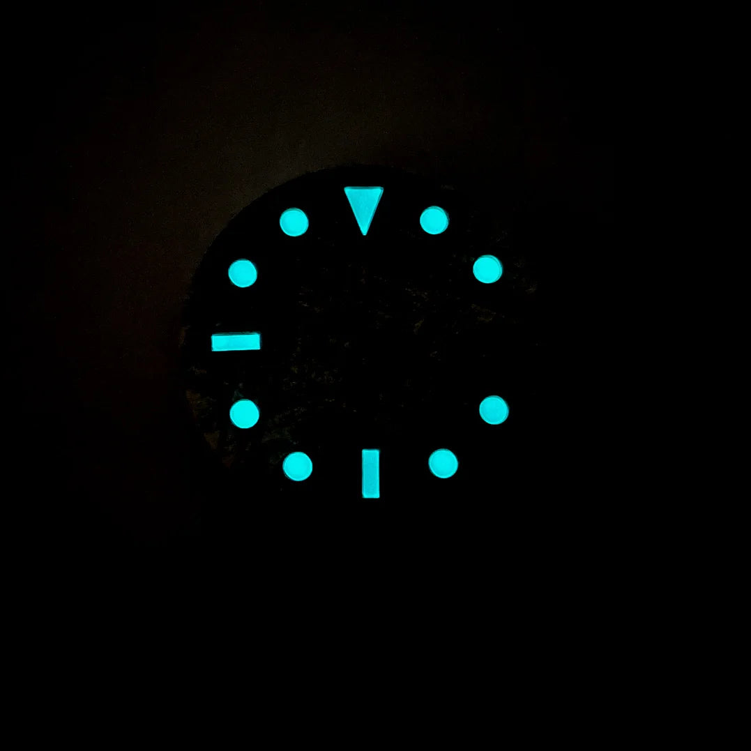 28.5mm Meteorite with Blue Luminous Compatible with NH35 4R35 NH36 Movement