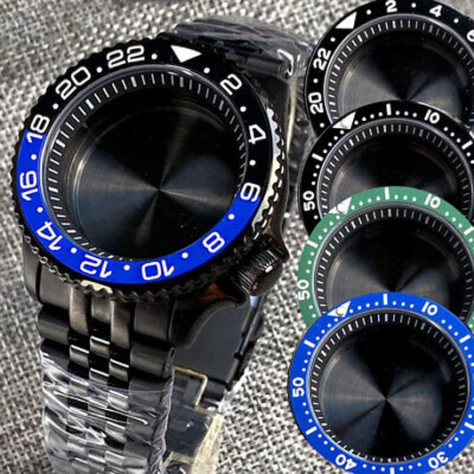 20ATM 42mm Sapphire Glass Black PVD Watch Case Fit SKX 007 NH34 NH35 NH36 2824