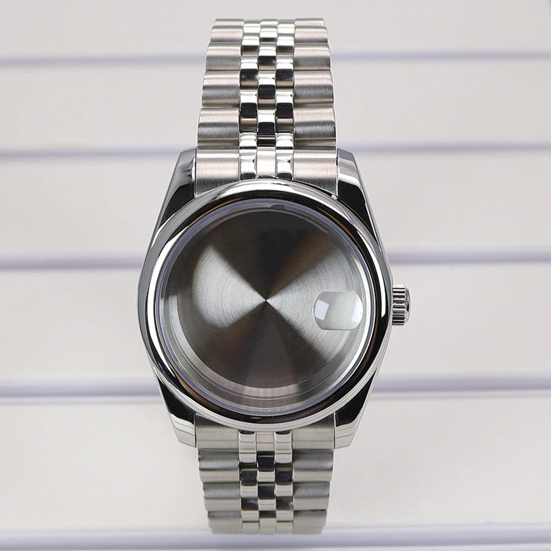 36/39mm Watch Case For NH35/36 NH38 NH70 Miyota 8215 Cases Sapphire Glass Oyster