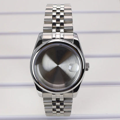 36/39mm Watch Case For NH35/36 NH38 NH70 Miyota 8215 Cases Sapphire Glass Oyster