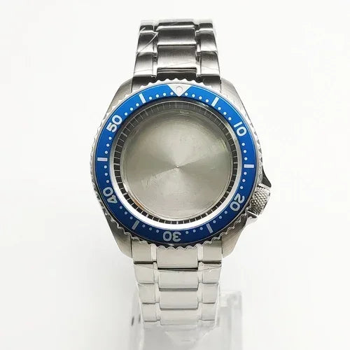 42mm Watch Case+ Strap Set SKX007 Case with Chapter Ring Sapphire for NH35 NH36