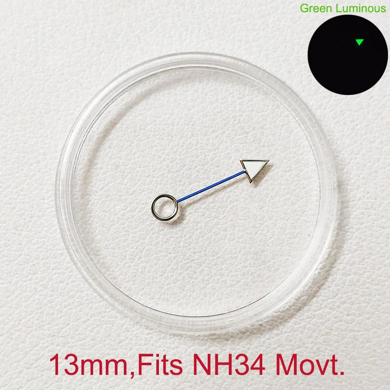 GMT Watch Hands Fit For NH34 NH35 NH36 Movement C3 Green Luminous Watches Parts