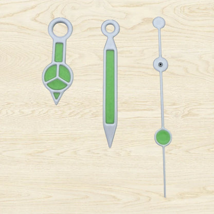 Modified Green Luminous ColorfulCusp Watch Hands for NH35/NH36/4R/7S Movement