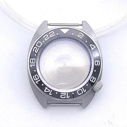 40mm Watch Case with Ceramic Bezel Shadow Ring Sapphire Crystal for NH35/NH36/4R