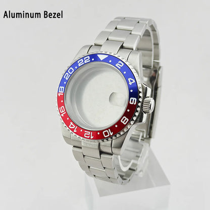 40mm Watch Case Ceramic Bezel SUB Bidirectional Rotating Bezel For NH34 GMT