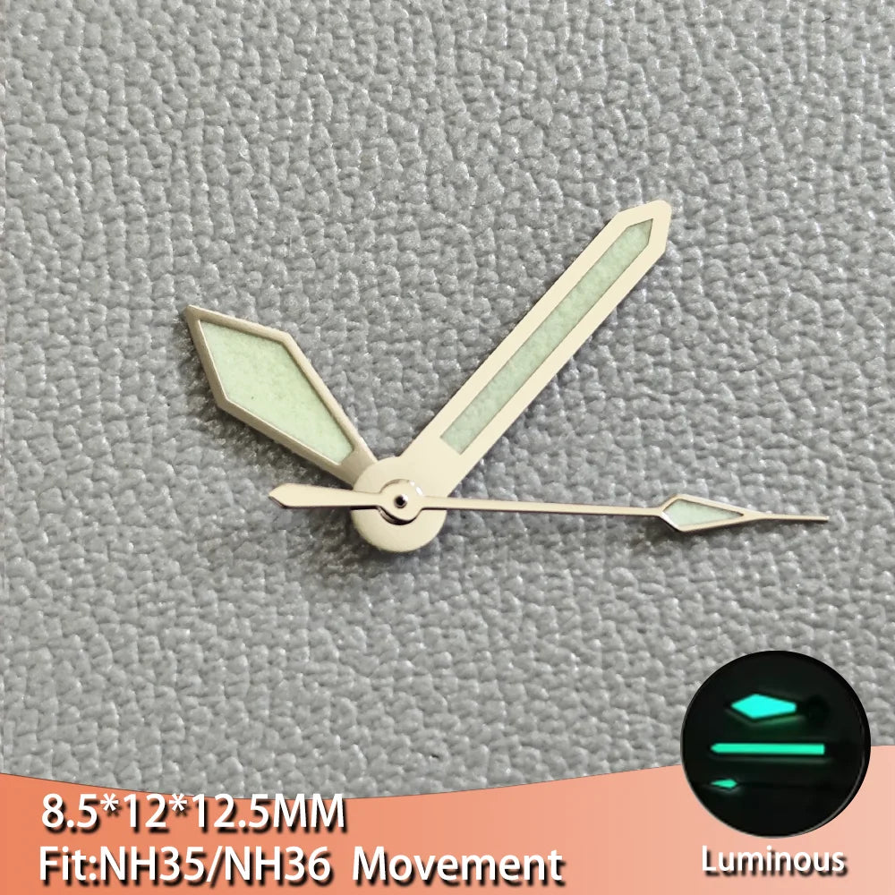 Luminous Watch Hands Pointers For Men's Watches With Suitable for NH35 NH36
