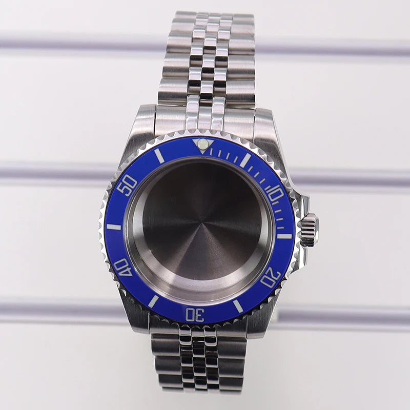 40mm Watch Case Ceramic Bezel Sapphire For Nh35 Nh36 Nh34 Sub Eta2824 Miyota8215
