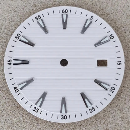33.5mm No Logo Watch Dial  Arabic Numerals Green Luminous for NH35/NH36/4R/7S