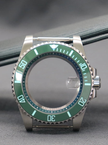 Diver 40mm Watch Case Sapphire For Nh34 Nh35 Nh36 Luminous SUB Ceramic Bezel