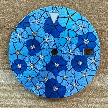 28.5mm No Logo Dial Filigree Border Dial Luminous Watch Dial for NH35/NH36/4R/7S