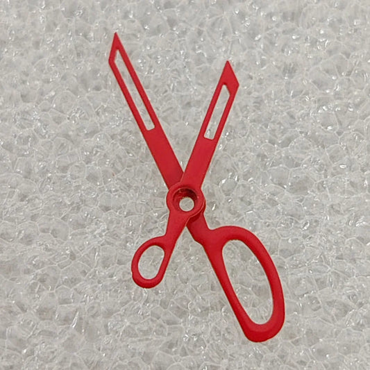 Red Watch Parts Scissor-shaped Watch Hands NO Lume 2 Hands Fit for NH35/36/7S Movement